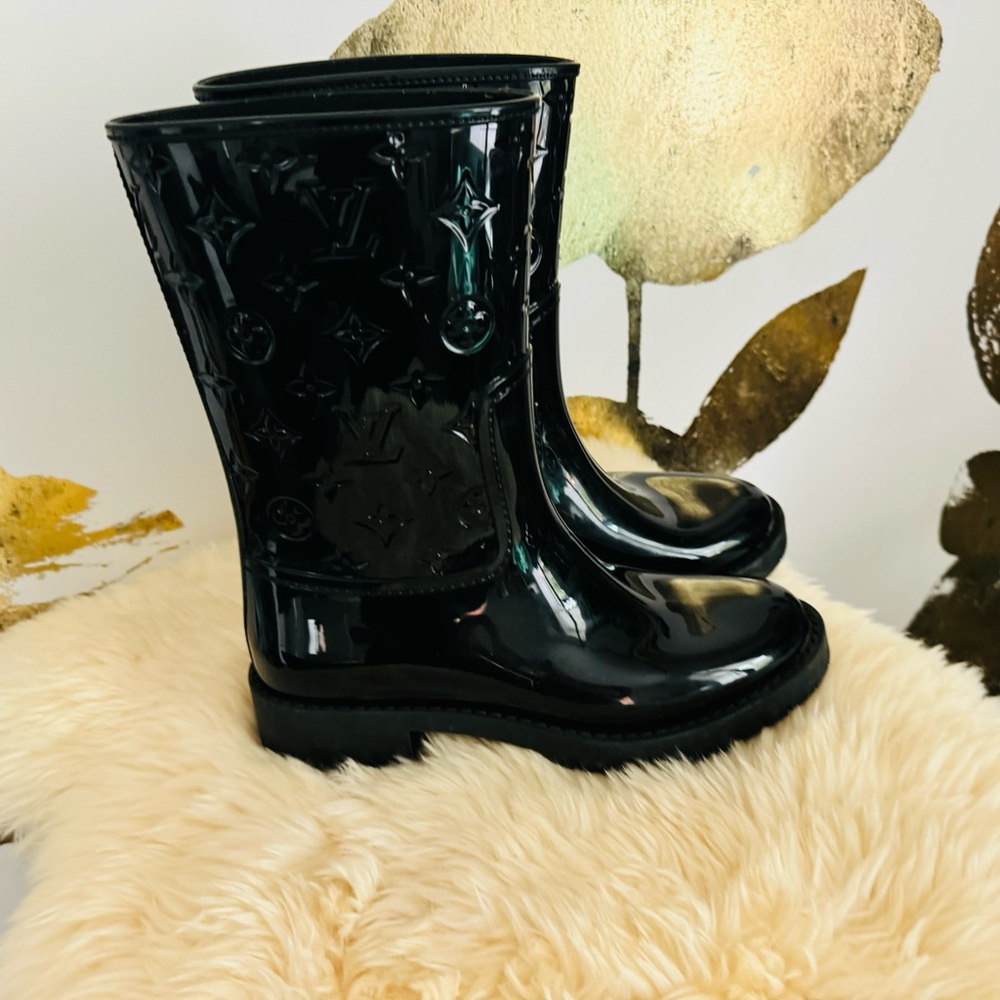 Authentic Louis Vuitton Drop Flat Half boots - Picture 4 of 6
